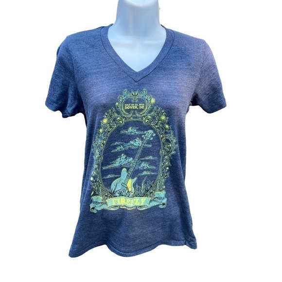 Firefly Festival Authentic 2012 Concert Womens V Neck Graphic T Shirt  Top Small - Picture 1 of 5